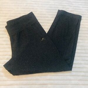 Adidas ClimaLite Charcoal Grey Compression Capri Cropped Leggings Size Small